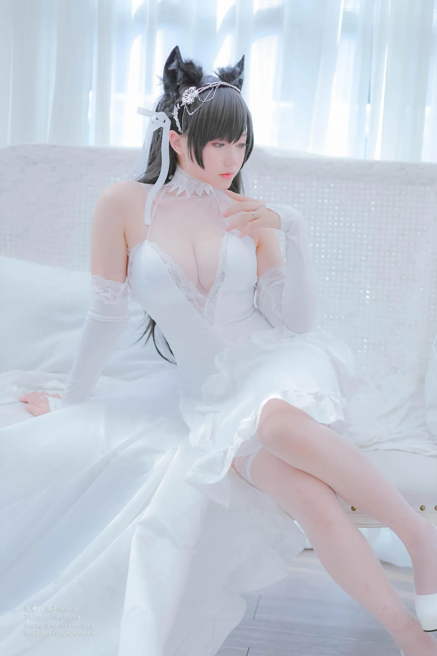 Nyako喵子 – NO.38 爱宕婚纱 [62P]插图